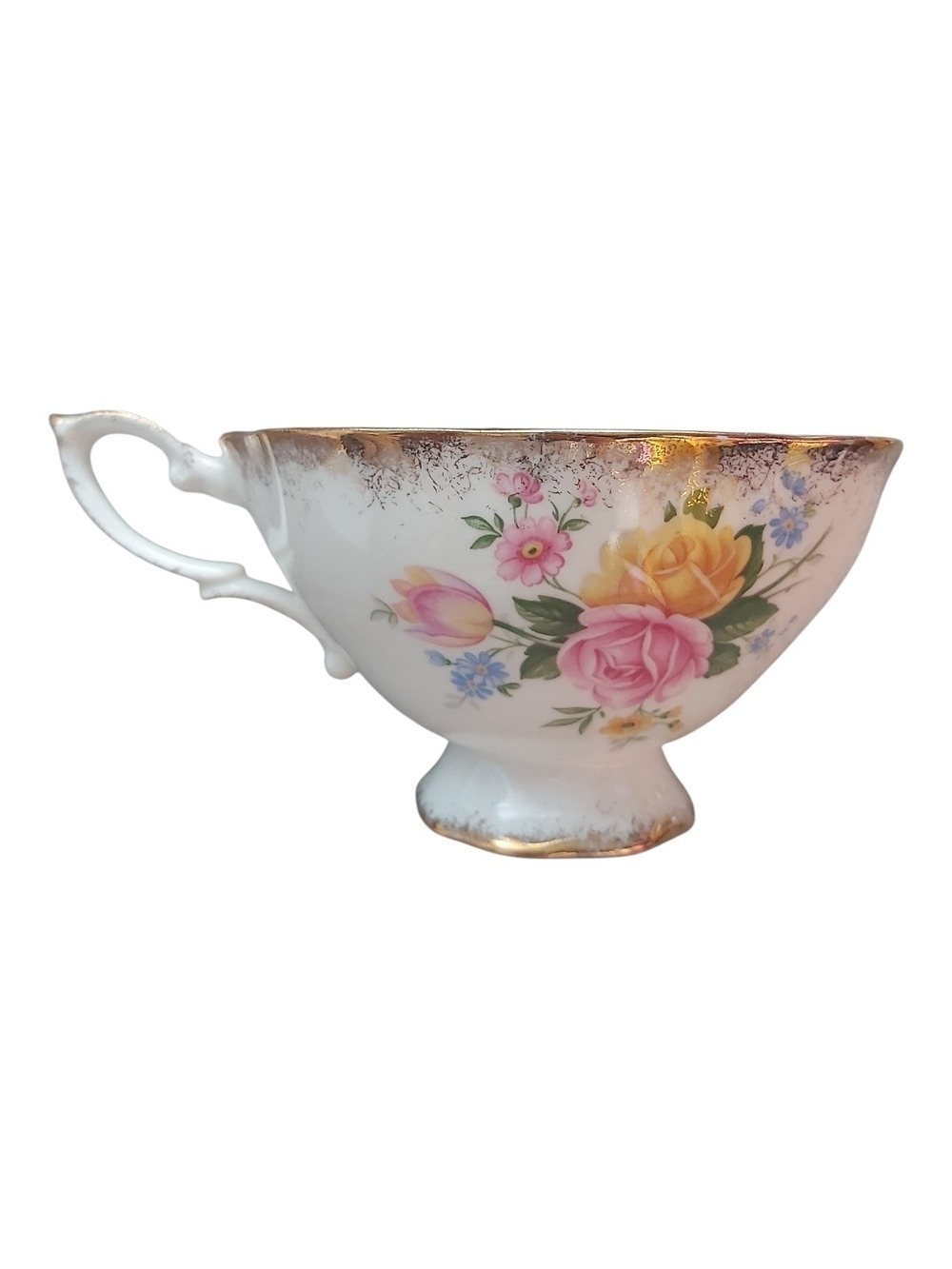 Vintage Royal Standard "Azalea" Teacup & Saucer - Made in England-Pink & Yellow - Picture 4 of 13